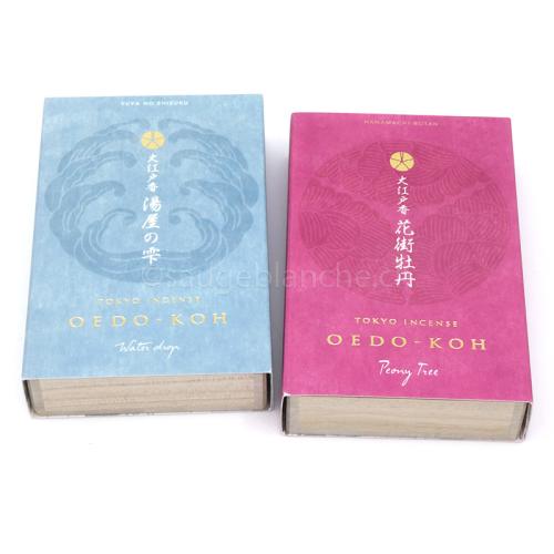Japanische Räucherstäbchen Nippon Kodo Tokyo Incense Oedo-Koh - Schachteln mit 60 Stäbchen und einem Halter