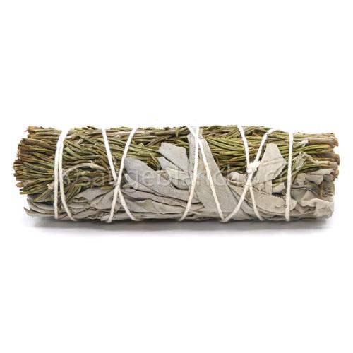 Rosemary and California white sage bundle, fumigation for purification, protection, divination or healing.