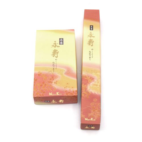 Japanese incense Nippon Kodo Eiju Spicy Sandalwood - Short or long sticks.