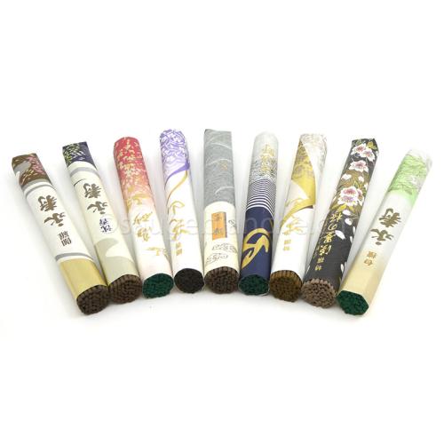 Various Nippon Kodo Japanese incense in 14cm rolls