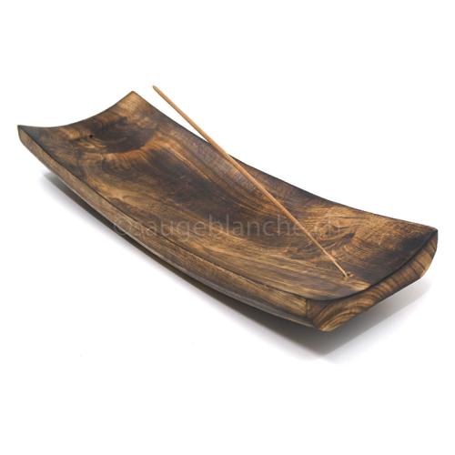 Practical 9x30cm wooden holder for Indian incense