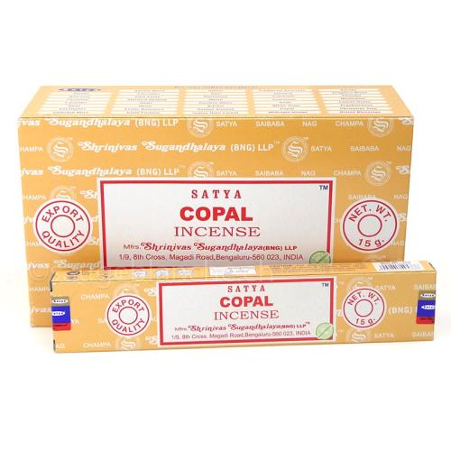 Encens indien Satya Copal parfum, boîtes de 15 grammes