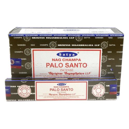 Encens indien Satya Palo Santo, boîtes de 15 grammes